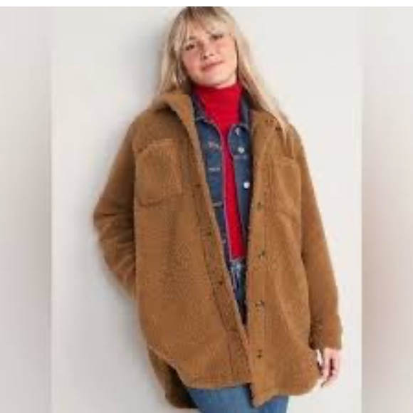 Blank NYC Jackets & Blazers - BlankNYC Sherpa curved hem shacket